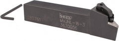 Iscar - MVJN, Left Hand Cut, 1" Shank Height x 1" Shank Width, Negative Rake Indexable Turning Toolholder - VN..33. Insert Compatibility, Series Isoturn - Exact Tooling