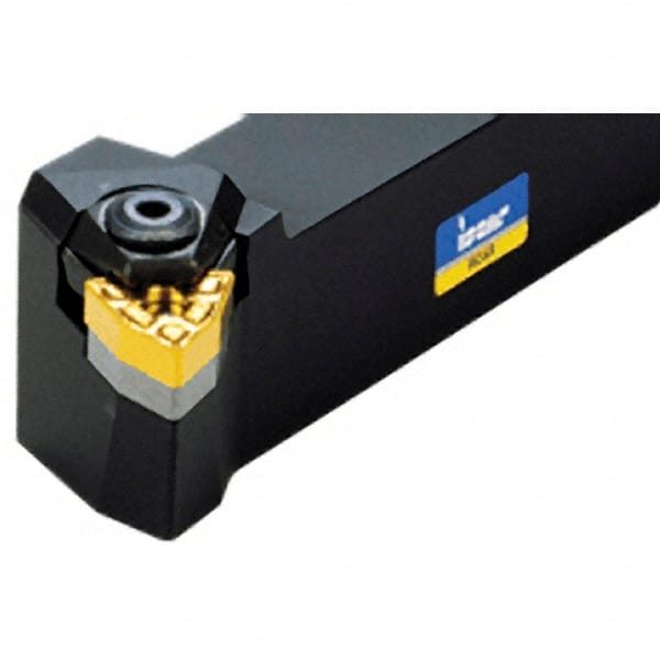 Iscar - MWLN, Left Hand Cut, 5/8" Shank Height x 5/8" Shank Width, Negative Rake Indexable Turning Toolholder - 4" OAL, WNM..3 Insert Compatibility, Series Isoturn - Exact Tooling