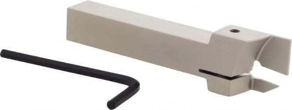 Iscar - PHG, External, Left Hand, 17mm Max Depth of Cut, 2.4 to 3.18mm Groove Width, Indexable Grooving Tool Holder - GDMW 2.4 Insert Compatibility, 16mm Shank Height, 16mm Shank Width, 110mm OAL - Exact Tooling