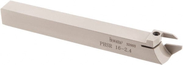 Iscar - PHS, External, Right Hand, 5/8" Max Depth of Cut, 3/32 to 1/8" Groove Width, Indexable Grooving Tool Holder - GDMW 2.4 Insert Compatibility, 0.63" Shank Height, 0.63" Shank Width, 5.9" OAL - Exact Tooling