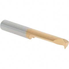 Iscar - 15mm Cutting Depth, 4mm Diam, Internal Thread, Solid Carbide, Single Point Threading Tool - TiCN/TiN Finish, 30mm OAL, 4mm Shank Diam, 1.5mm Projection from Center, 0.5mm Max Pitch, 60° Profile Angle - Exact Tooling