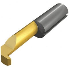 Iscar - 15mm Cutting Depth, 6mm Diam, Internal Thread, Solid Carbide, Single Point Threading Tool - TiCN/TiN Finish, 30mm OAL, 6mm Shank Diam, 2.3mm Projection from Center, 1.5mm Max Pitch, 60° Profile Angle - Exact Tooling