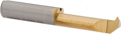 Iscar - 14mm Cutting Depth, 5mm Diam, Internal Thread, Solid Carbide, Single Point Threading Tool - TiN Finish, 30mm OAL, 5mm Shank Diam, 1.9mm Projection from Center, 0.75mm Max Pitch, 60° Profile Angle - Exact Tooling