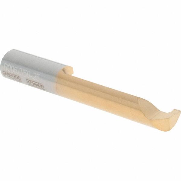 Iscar - 6mm Min Bore Diam, 1.575" Max Bore Depth, 6mm Shank Diam, Boring Bar - Right Hand Cut, Solid Carbide, TiCN/TiN Finish - Exact Tooling