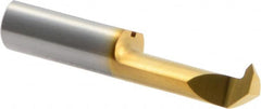 Iscar - 14mm Cutting Depth, 6mm Diam, Internal Thread, Solid Carbide, Single Point Threading Tool - TiN Finish, 30mm OAL, 6mm Shank Diam, 2.3mm Projection from Center, 1mm Max Pitch, 60° Profile Angle - Exact Tooling