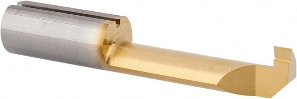 Iscar - 6.8mm Min Bore Diam, 0.827" Max Bore Depth, 7mm Shank Diam, Boring Bar - Right Hand Cut, Solid Carbide, TiCN/TiN Finish - Exact Tooling