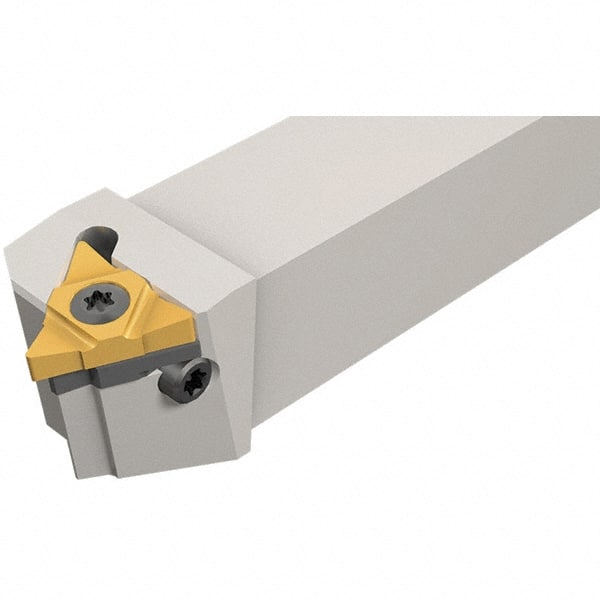 Iscar - External Thread, Left Hand Cut, 25mm Shank Width x 25mm Shank Height Indexable Threading Toolholder - 150mm OAL, Various Insert Compatibility, SE Toolholder, Series IscarThread - Exact Tooling