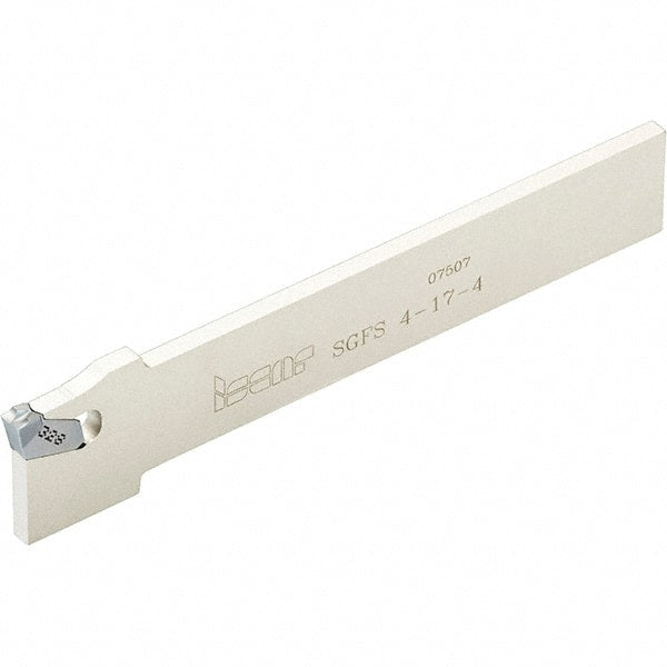 Iscar - 3.54 to 4.52mm Groove Width, Neutral Cut, SGFS Indexable Grooving Blade - GFN-A, GFN-C, GFN-J, GFN-M, GFN-W, GFR/L-C, GFR/L-J, GFR/L-W Insert Style, Series Self-Grip - Exact Tooling