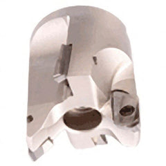 Iscar - 2-1/2" Cut Diam, 1" Arbor Hole, 1.55" Max Depth of Cut, Indexable Chamfer & Angle Face Mill - 4 Inserts, APCR 22.... Insert, Right Hand Cut, 2 Flutes, Series SM - Exact Tooling