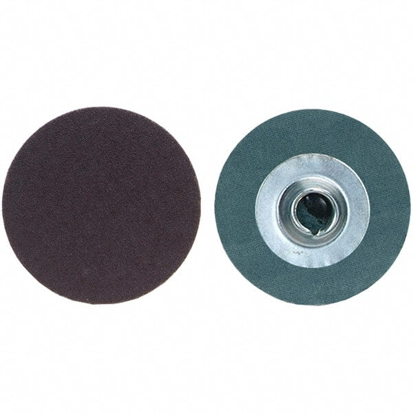 Merit Abrasives - 1-1/2" Disc Diam, 80 Grit, Aluminum Oxide Quick Change Disc - Type S Attaching System, Coated, Medium Grade, 30,000 RPM, R228 Series - Exact Tooling