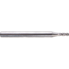‎.120″ Dia. - 1-1/2″ OAL - Solid CBD - Bright - Ball Nose-SE EM - 4 FL Series/List #5919 - Exact Tooling