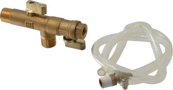 PRO-SOURCE - 1/2" Inlet, Self Cleaning Condensate Drain Kit - 1/2" NPT Outlet, 0 to 600 psi - Exact Tooling