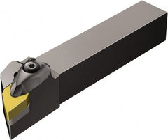Sandvik Coromant - DDJN, Left Hand Cut, -3° Lead Angle, 25mm Shank Height x 25mm Shank Width, Negative Rake Indexable Turning Toolholder - 150mm OAL, DNGQ 15 07 08 Insert Compatibility, Series T-Max P - Exact Tooling