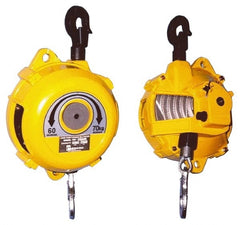 PRO-SOURCE - 110 Lb Load Capacity, 5' Travel Distance, Tool Balancer - Metal Housing, Tension Adjustment, Locking Mechanism - Exact Tooling