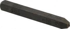 Made in USA - 1/16" Character Size, 9 Character, Heavy Duty Individual Steel Stamp - Steel, Individual - Exact Tooling