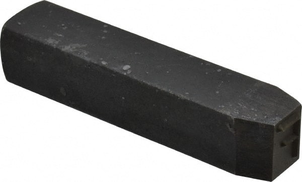 Made in USA - 1/2" Character Size, F Character, Heavy Duty Individual Steel Stamp - Steel, Individual - Exact Tooling