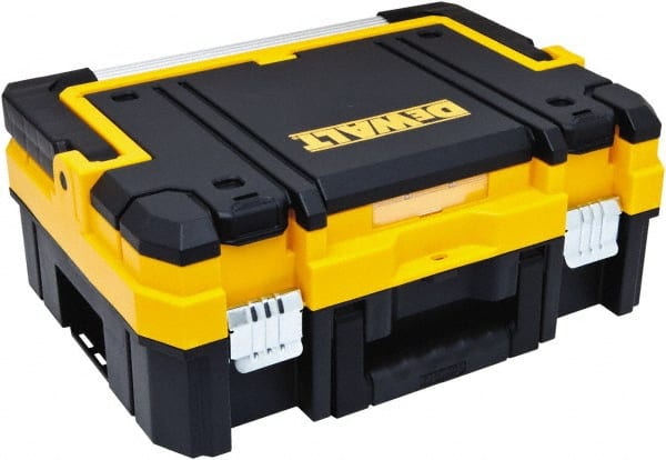 DeWALT - 8 Compartment Tool Box - 17-1/4" Wide x 6-3/8" Deep x 13" High, Structural Foam, Black/Yellow - Exact Tooling