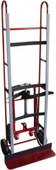 PRO-SOURCE - 1,200 Lb Capacity 72-3/4" OAH Vending Truck - 5-1/4 x 24" Base Plate, Steel Handle, Steel, Mold-On Rubber Wheels - Exact Tooling