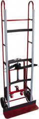 PRO-SOURCE - 1,200 Lb Capacity 61" OAH Vending Truck - 5-1/4 x 24" Base Plate, Steel Handle, Steel, Mold-On Rubber Wheels - Exact Tooling