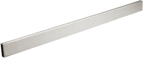 ECONOCO - 1/2" Wide, 1-1/2 High, Open Shelving Accessory/Component - Steel, Satin Chrome Finish, 24" Long, Use with 1-1/4" Hangrail Brackets - Exact Tooling