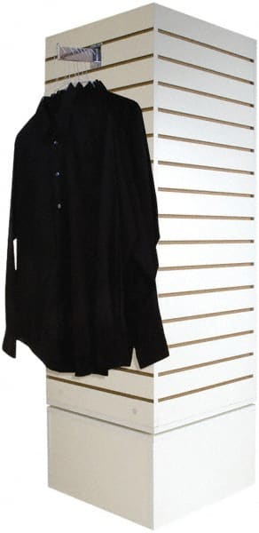 ECONOCO - 20" Wide, 60 High, Open Shelving Accessory/Component - Melanime Density Fiberboard, 20" Deep, Use with Slatwall Accessories - Exact Tooling