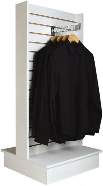 ECONOCO - 25-1/2" Wide, 54 High, Open Shelving Accessory/Component - Melanime Density Fiberboard, 24" Deep, Use with Slatwall Accessories - Exact Tooling