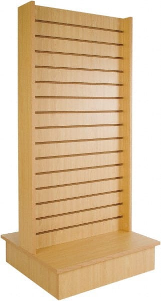 ECONOCO - 25-1/2" Wide, 54 High, Open Shelving Accessory/Component - Melanime Density Fiberboard, 24" Deep, Use with Slatwall Accessories - Exact Tooling