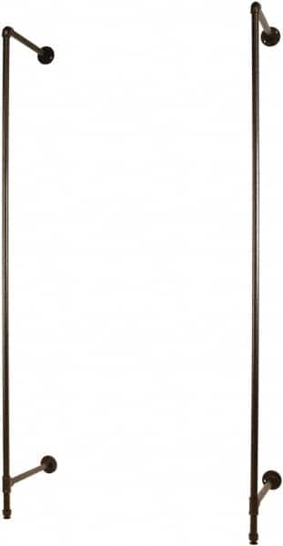 ECONOCO - 96 High, Open Shelving Accessory/Component - Steel, Anthracite Finish, 19-1/2" Deep, Use with Pipe System Outrigger - Exact Tooling