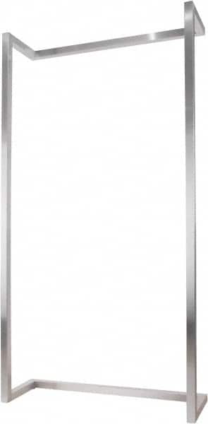 ECONOCO - 50" Wide, 96 High, Open Shelving Accessory/Component - Steel, Satin Chrome Finish, 16" Deep, Use with Alta System - Exact Tooling