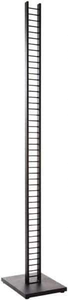 ECONOCO - 12" Wide, 73 High, Open Shelving Accessory/Component - Steel, Matte Finish, 15" Long, Use with Mini-Ladder System - Exact Tooling