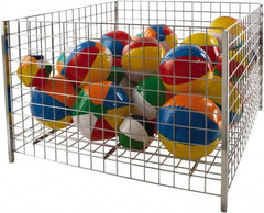 ECONOCO - 48" Long x 48" Wide x 32" High Steel Basket-Style Bulk Container - Exact Tooling