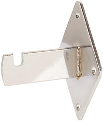 ECONOCO - Chrome Coated Wall Bracket - 3-3/4" Long, 3" Wide - Exact Tooling