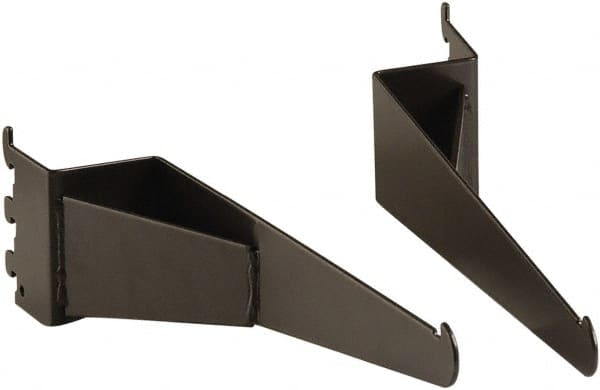 ECONOCO - Anthracite Coated Shelf Bracket - 13" Long, 2" Wide - Exact Tooling