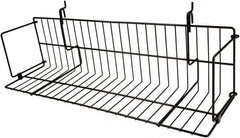 ECONOCO - 6-1/2 High, Open Shelving Accessory/Component - Steel, Epoxy Finish, 23-1/2" Long, Use with Slatwall, Gridwall or Slotted Standard Brackets - Exact Tooling