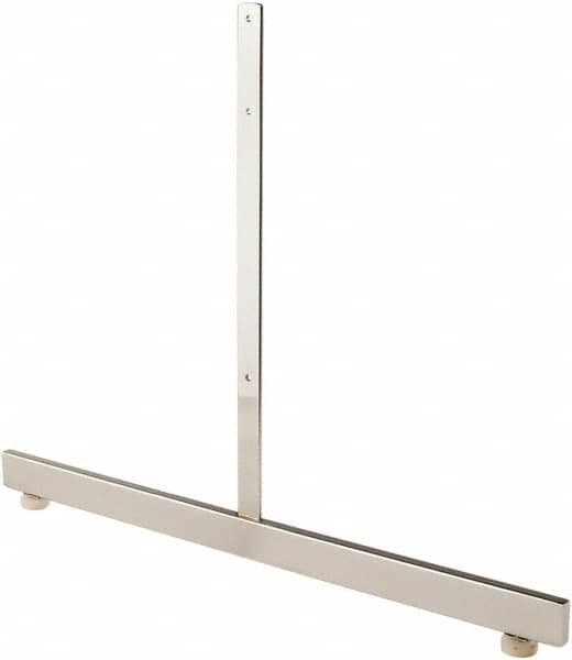 ECONOCO - 19-1/2 High, Open Shelving Accessory/Component - Steel, Chrome Finish, 24" Long, Use with Grid Panels - Exact Tooling