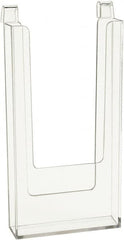 ECONOCO - 4" Wide x 13/16" Deep x 9" High, 1 Compartment, Acrylic Literature Holder - Clear, 4" Compartment Width x 13/16" Compartment Depth x 8-1/4" Compartment Height - Exact Tooling