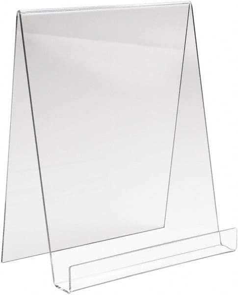 ECONOCO - 9" Wide x 11" High, Acrylic Display Easel - Clear - Exact Tooling