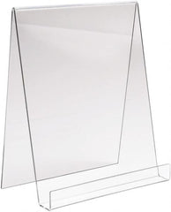 ECONOCO - 9" Wide x 11" High, Acrylic Display Easel - Clear - Exact Tooling