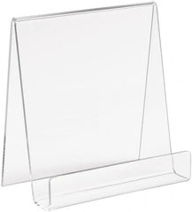 ECONOCO - 5-1/2" Wide x 6" High, Acrylic Display Easel - Clear - Exact Tooling