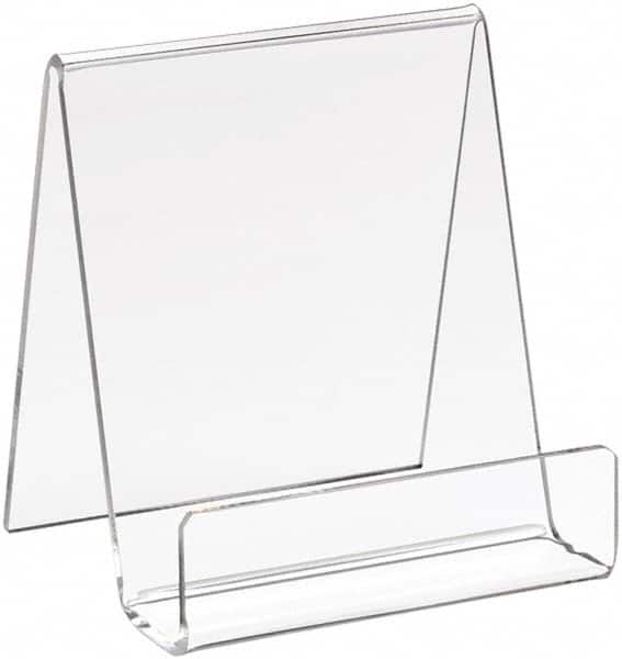 ECONOCO - 3-1/2" Wide x 4" High, Acrylic Display Easel - Clear - Exact Tooling