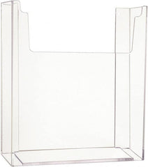 ECONOCO - 8-1/2" Wide x 2-1/4" Deep x 11" High, 1 Compartment, Acrylic Literature Holder - Clear, 8-7/8" Compartment Width x 2-1/4" Compartment Depth x 9-5/8" Compartment Height - Exact Tooling