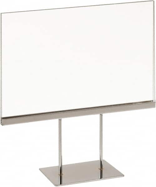 ECONOCO - 11 Inch Wide x 7 Inch High Sign Compatibility, Acrylic Square Frame Sign Holder - Clear, 7 Inch Holder Height, Holds 1 Sign - Exact Tooling