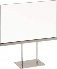 ECONOCO - 11 Inch Wide x 7 Inch High Sign Compatibility, Acrylic Square Frame Sign Holder - Clear, 7 Inch Holder Height, Holds 1 Sign - Exact Tooling