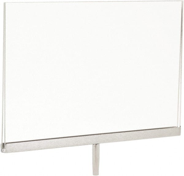 ECONOCO - 11 Inch Wide x 7 Inch High Sign Compatibility, Acrylic Square Frame Sign Holder - Clear, 7 Inch Holder Height, Holds 1 Sign - Exact Tooling