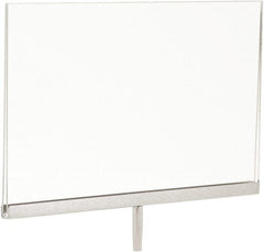 ECONOCO - 11 Inch Wide x 7 Inch High Sign Compatibility, Acrylic Square Frame Sign Holder - Clear, 7 Inch Holder Height, Holds 1 Sign - Exact Tooling