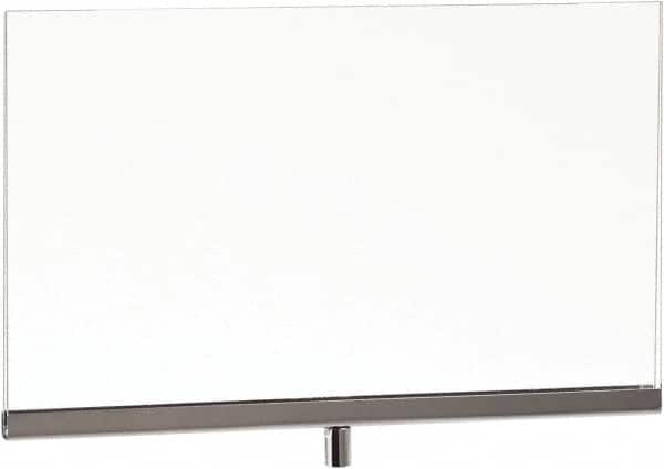 ECONOCO - 11 Inch Wide x 8-1/2 Inch High Sign Compatibility, Acrylic Square Frame Sign Holder - Clear, 8-1/2 Inch Holder Height, Holds 1 Sign - Exact Tooling