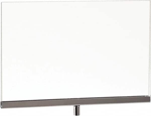 ECONOCO - 11 Inch Wide x 7 Inch High Sign Compatibility, Acrylic Square Frame Sign Holder - Clear, 7 Inch Holder Height, Holds 1 Sign - Exact Tooling
