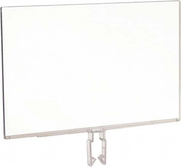 ECONOCO - 11 Inch Wide x 7 Inch High Sign Compatibility, Acrylic Square Frame Sign Holder - Clear, 7 Inch Holder Height, Holds 1 Sign - Exact Tooling
