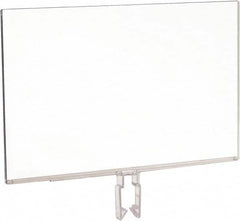 ECONOCO - 11 Inch Wide x 7 Inch High Sign Compatibility, Acrylic Square Frame Sign Holder - Clear, 7 Inch Holder Height, Holds 1 Sign - Exact Tooling