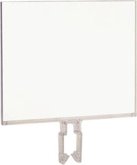 ECONOCO - 7 Inch Wide x 5-1/2 Inch High Sign Compatibility, Acrylic Square Frame Sign Holder - Clear, 5-1/2 Inch Holder Height, Holds 1 Sign - Exact Tooling